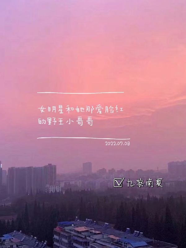 女明星和她那爱脸红的野王小哥哥免费阅读，女明星和她那爱脸红的野王小哥哥沈曦贺谨