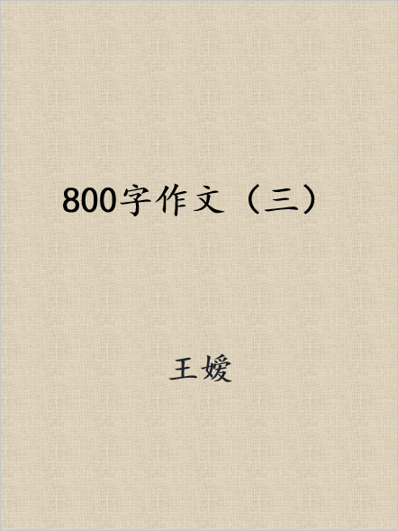 800字作文（三）