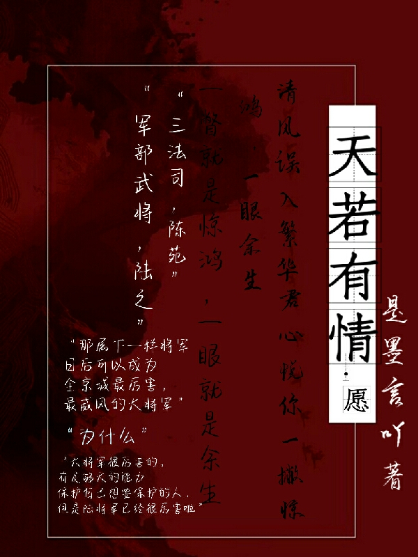 主角陆之陈苑小说完整版在线阅读，天若有情：愿免费看
