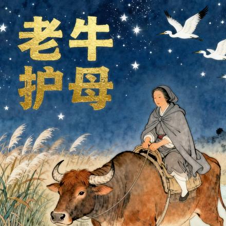 老牛护母
