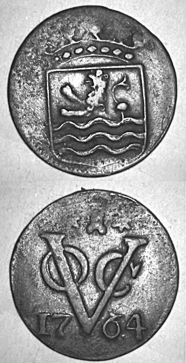 荷兰东印度公司1764年铜币