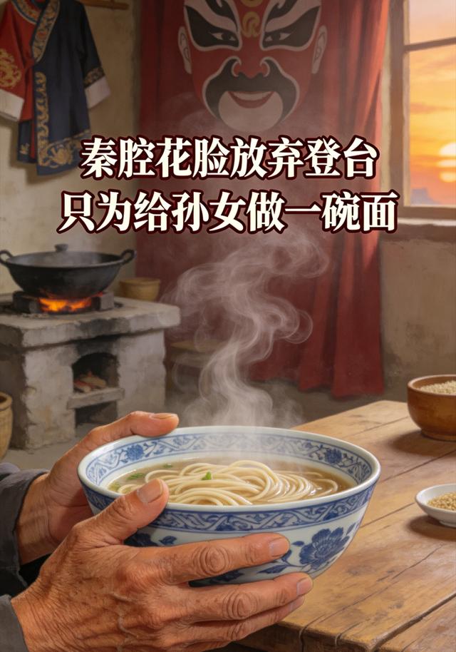 秦腔花脸放弃登台只为给孙女做一碗面 cover