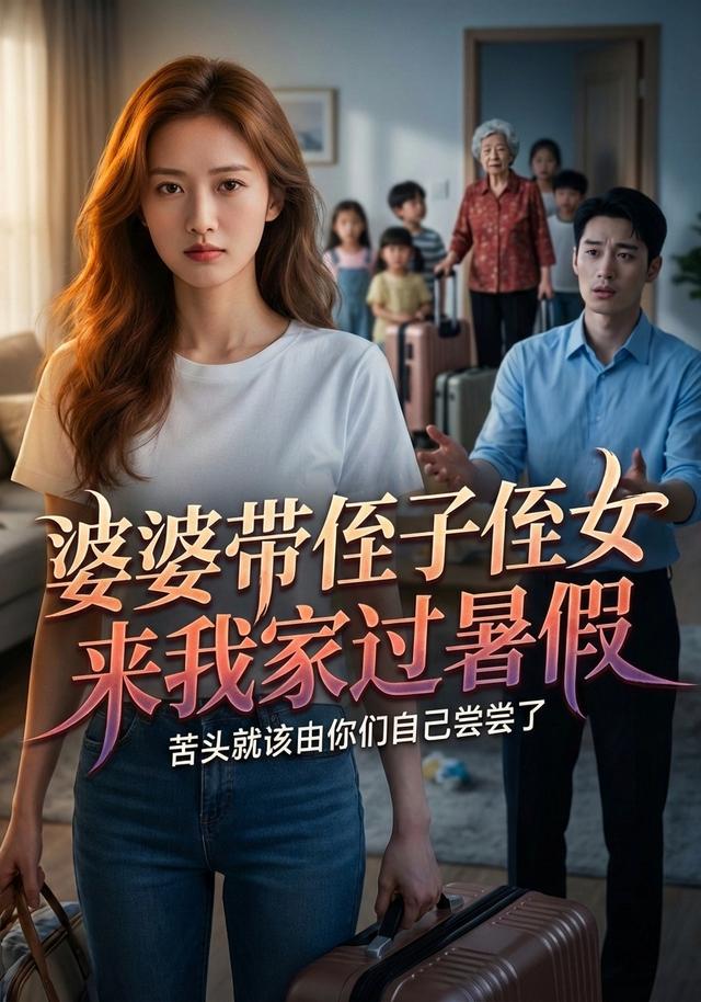 婆婆带侄子侄女来我家过暑假