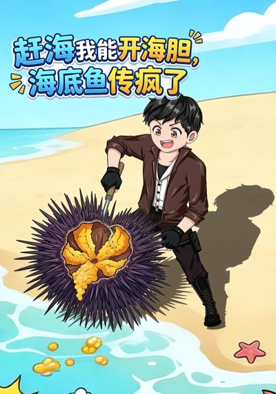 赶海我能开海胆，海底鱼传疯了