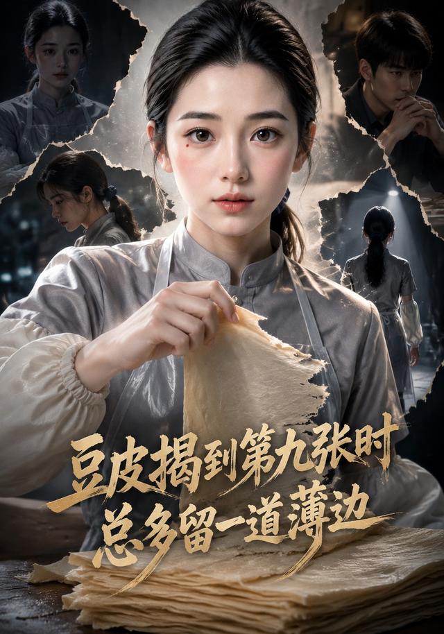 豆皮揭到第九张时总多留一道薄边