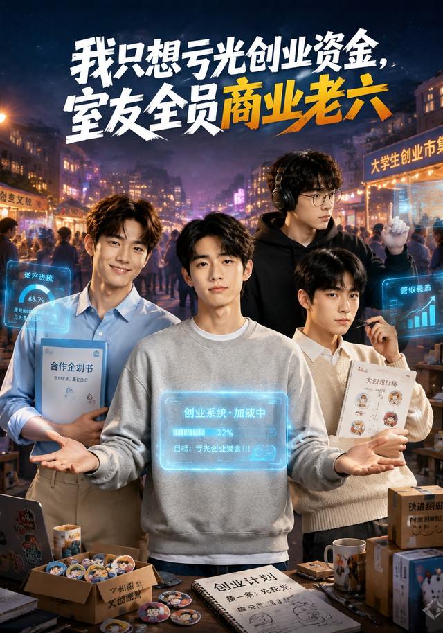 我只想亏光创业资金，室友全员商业老六