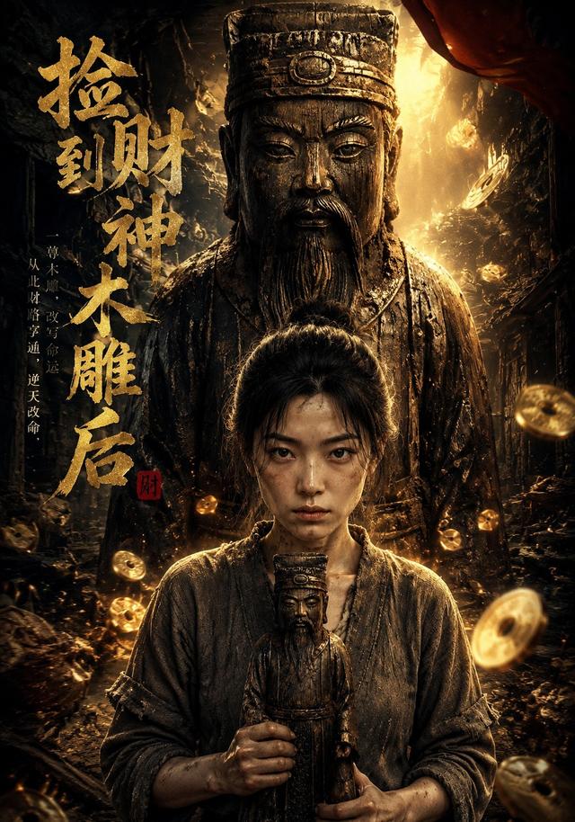 捡到财神木雕后