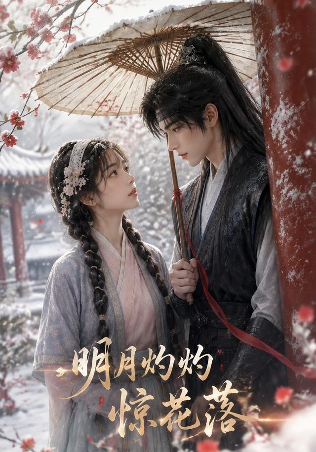 明月灼灼惊花落