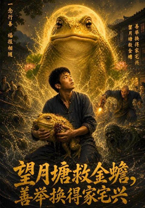 望月塘救金蟾，善举换得家宅兴