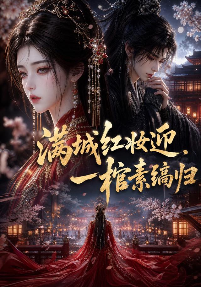 满城红妆迎，一棺素缟  归