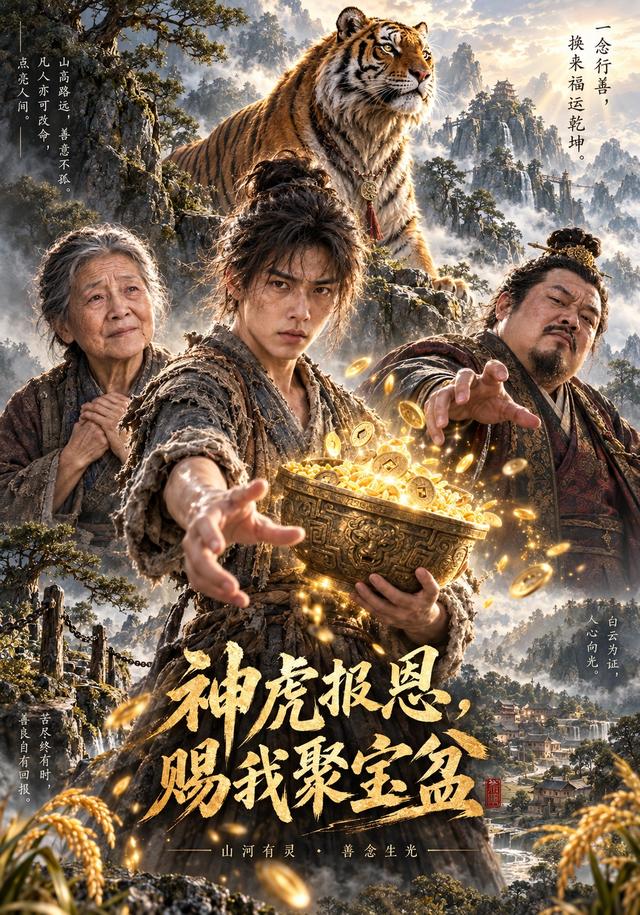 神虎报恩，赐我聚宝盆封面