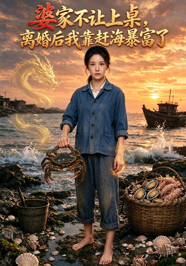 婆家不让上桌，离婚后我靠赶海暴富了