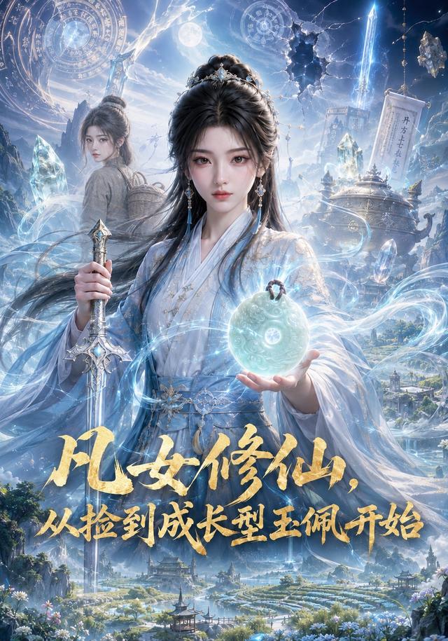 凡女修仙，从捡到成长型玉佩开始