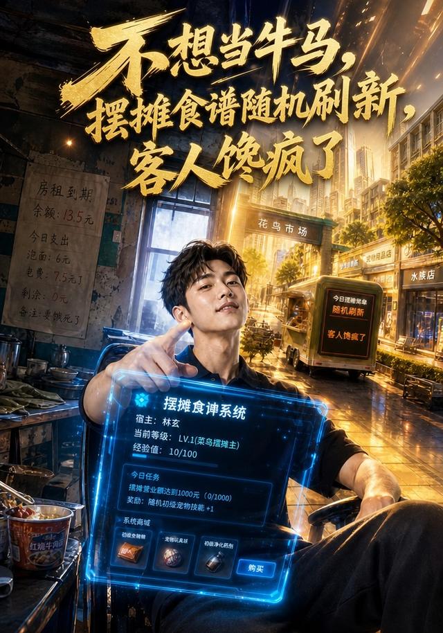 不想当牛马摆摊食谱随机刷新，客人馋疯了