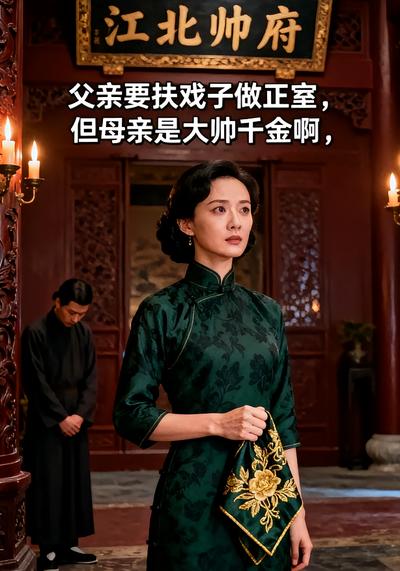 父亲要扶戏子做正室，但母亲是大帅千金啊