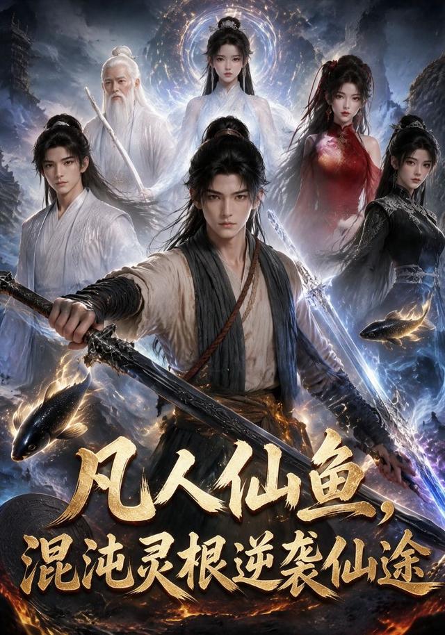 凡人仙鱼，混沌灵根逆袭仙途 cover