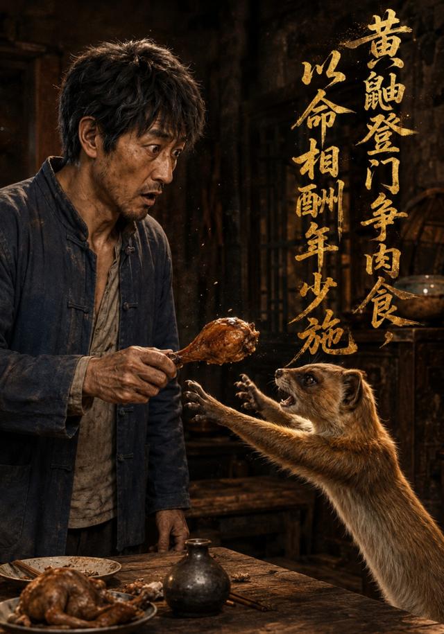 黄鼬登门争肉食，以命相酬年少施 cover