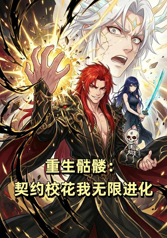 重生骷髅：契约校花我无限进化封面图