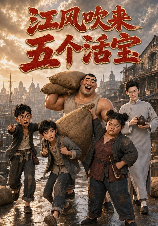 江风吹来五个活宝