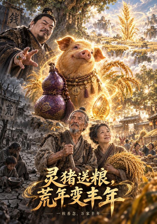 灵猪送粮，荒年变丰年