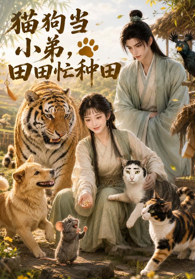 猫狗当小弟，田田忙种田