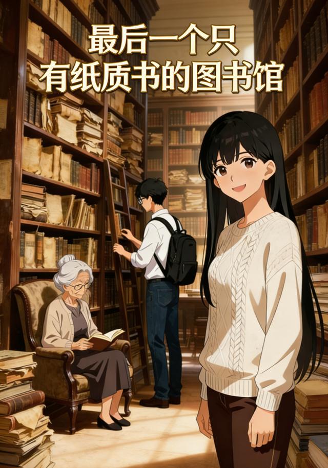 最后一个只有纸质书的图书馆封面图