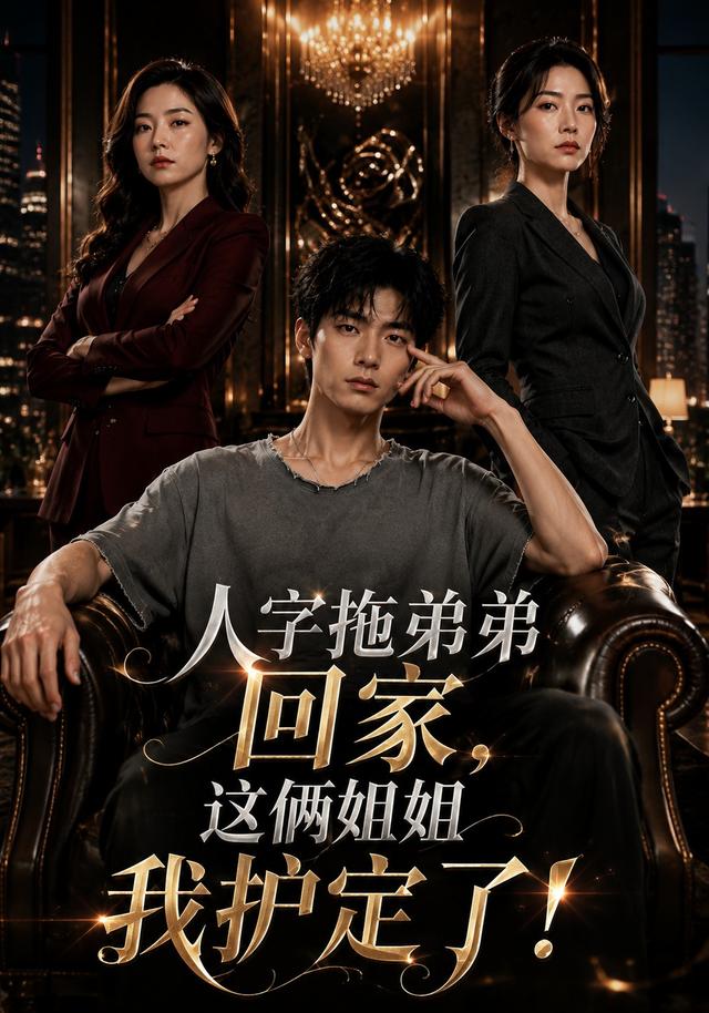 人  字拖弟弟回家，这俩姐姐我护定了!