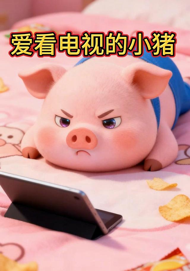 爱看电视的小猪
