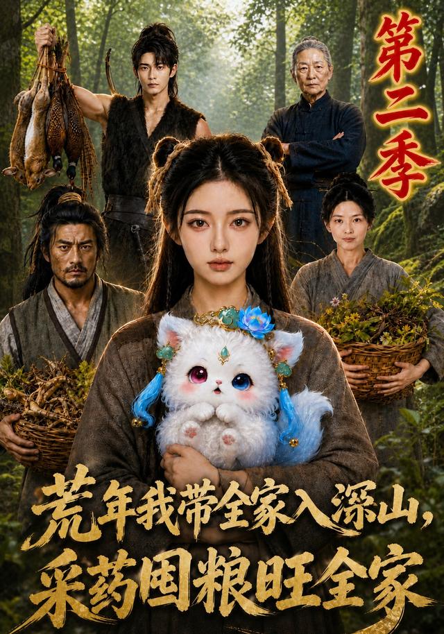 荒年我带全家入深山，采药囤粮旺全家第二季