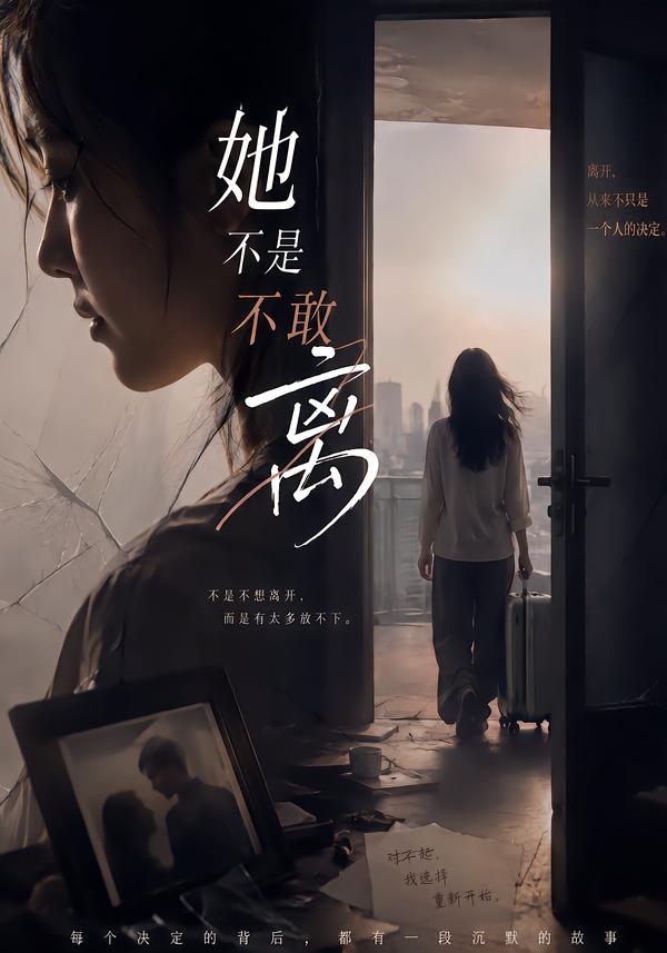 她不是不敢离