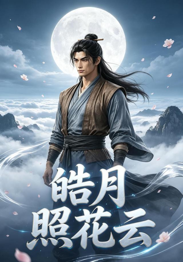 皓月照花云