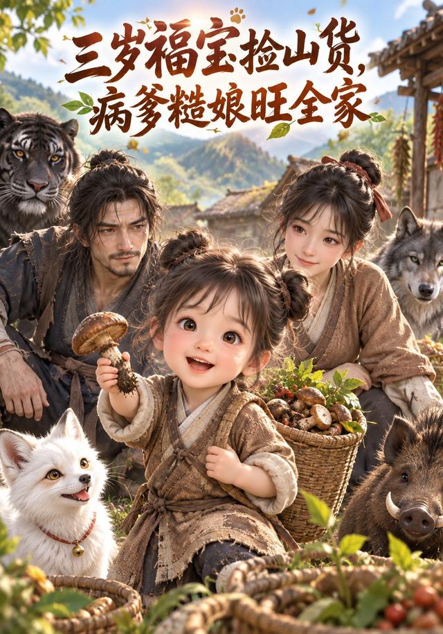 三岁福宝捡山货，病爹糙娘旺全家