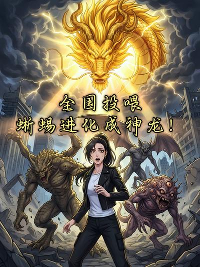 全国投喂，蜥蜴进化成神龙！