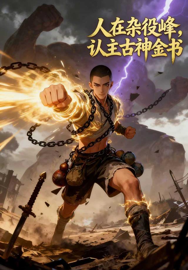 人在杂役峰，认主古神金书封面图