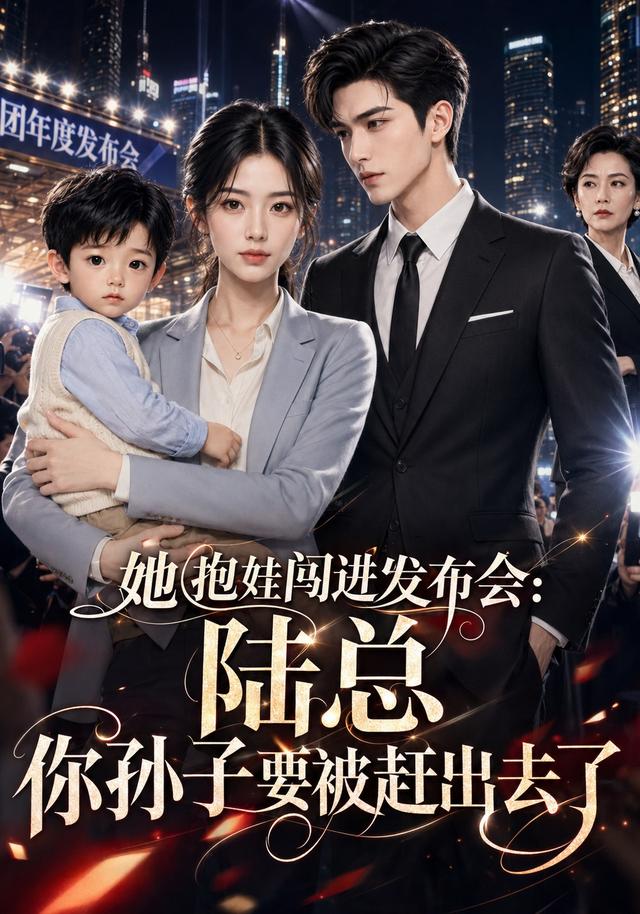 她抱娃闯进发布会：陆总你孙子要被赶出去了 cover