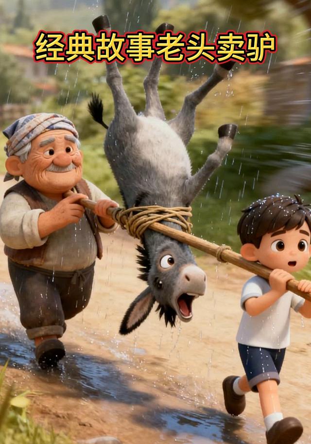 经典故事老头卖驴