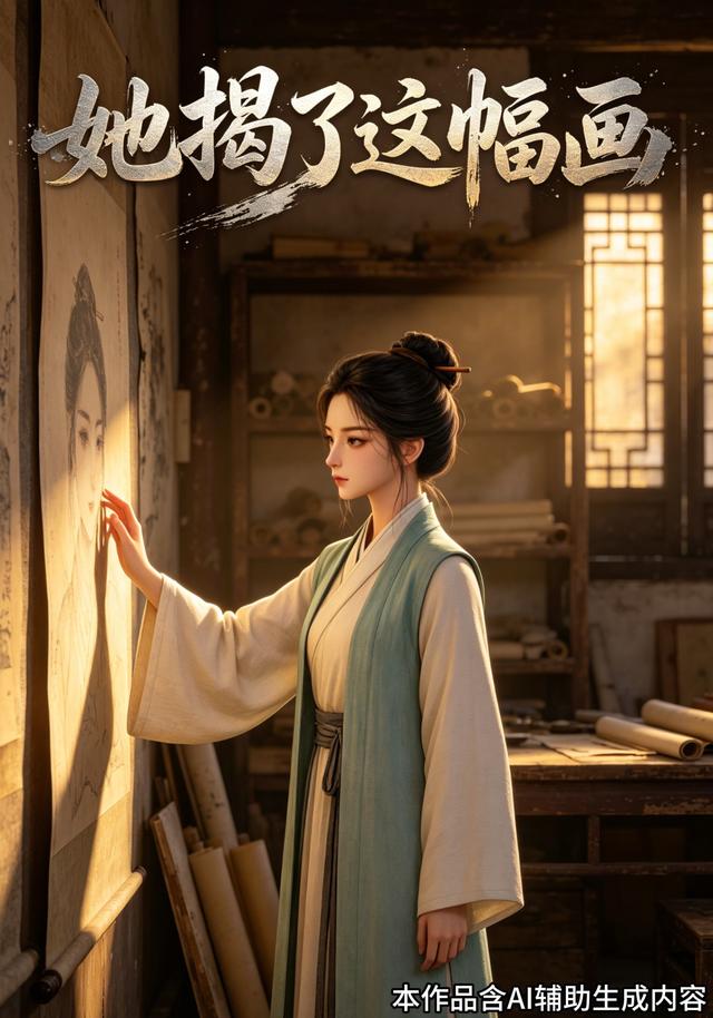 她揭了这幅画 cover