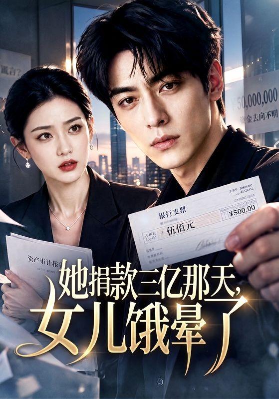 她捐款三亿那天，女儿饿晕了