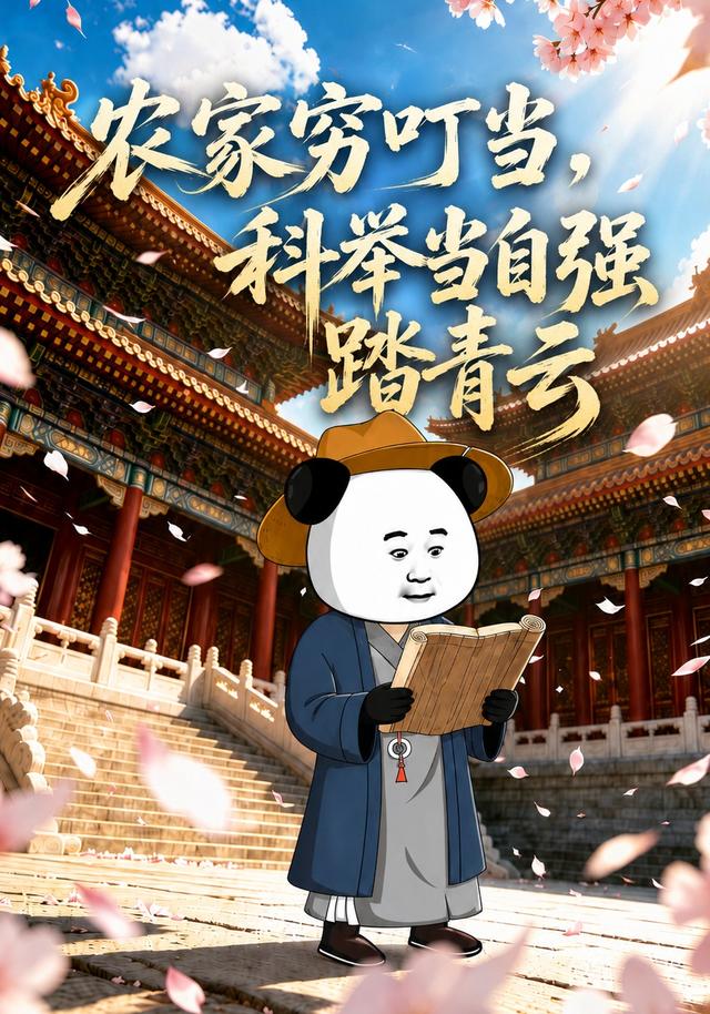 农家穷叮当，科举当自强踏青云