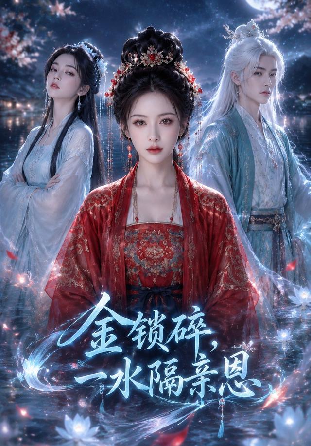 金锁碎，一水隔亲恩