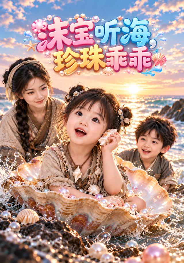 沫宝听海,珍珠乖乖