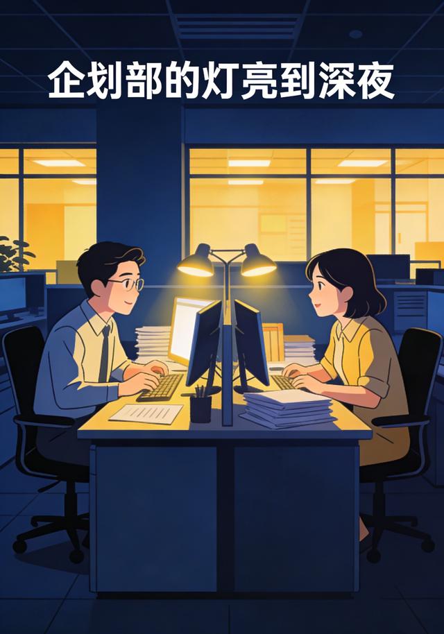 企划部的灯亮到深夜封面图