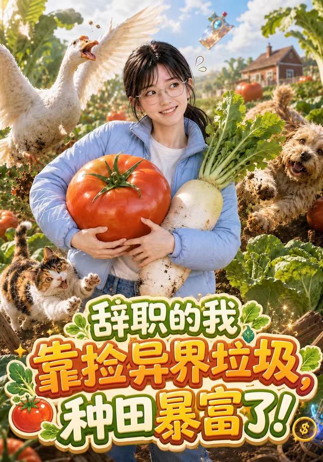 辞职的我靠捡异界垃圾，种田暴富了！ cover