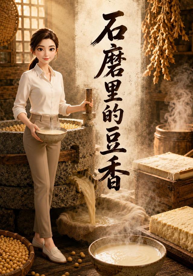 石磨里的豆香