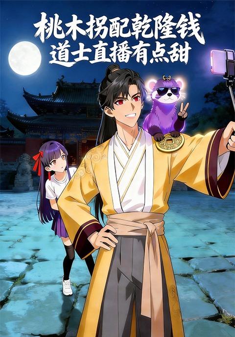 桃木拐配乾隆钱 道士直播有点甜封面图