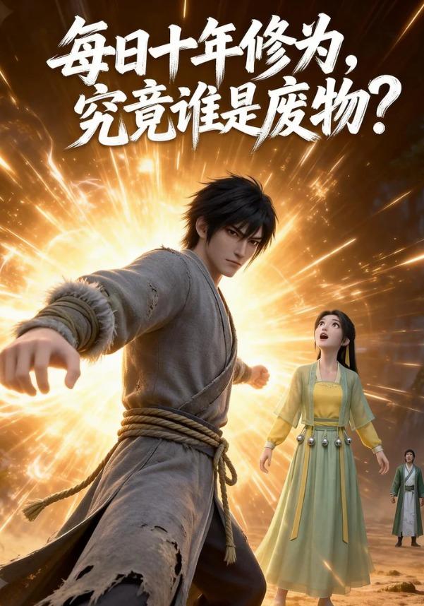 每日十年修为，究竟谁是废物？封面图