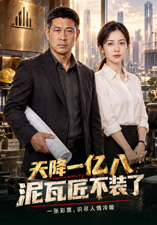 《天降一亿八，泥瓦匠不装了》作品海报
