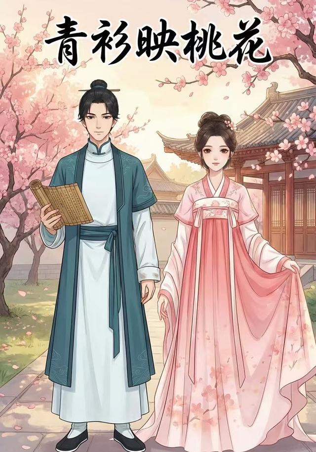 青衫映桃花封面图