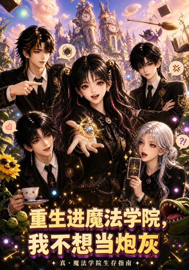 重生进魔法学院，我不想当炮灰 cover