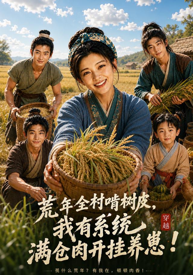 荒年全村啃树皮，我有系统满仓肉开挂养崽